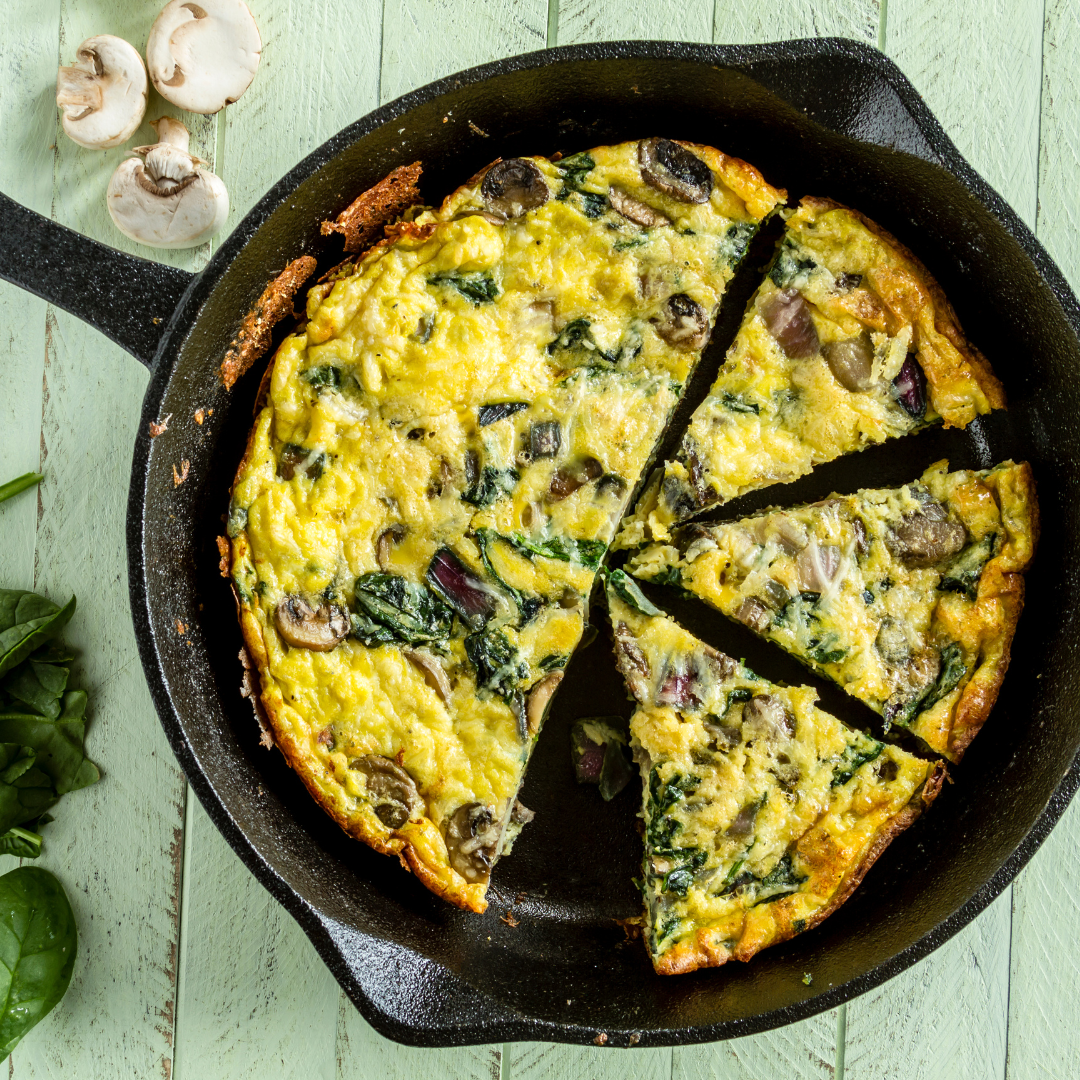 Spinach Mushroom Quiche